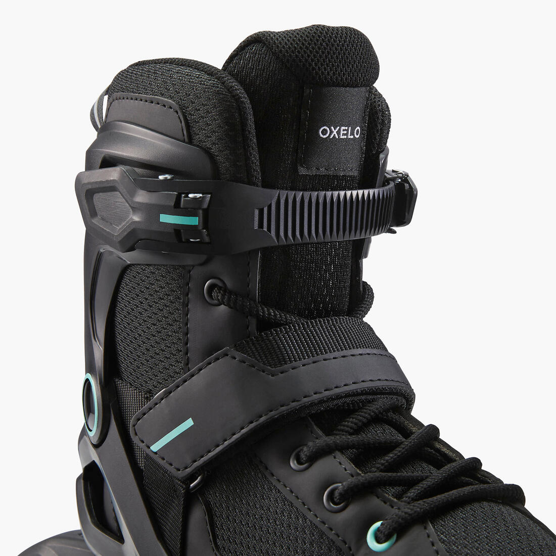 Adult Inline Fitness Skates FIT100 - Black/Mint - Image 7