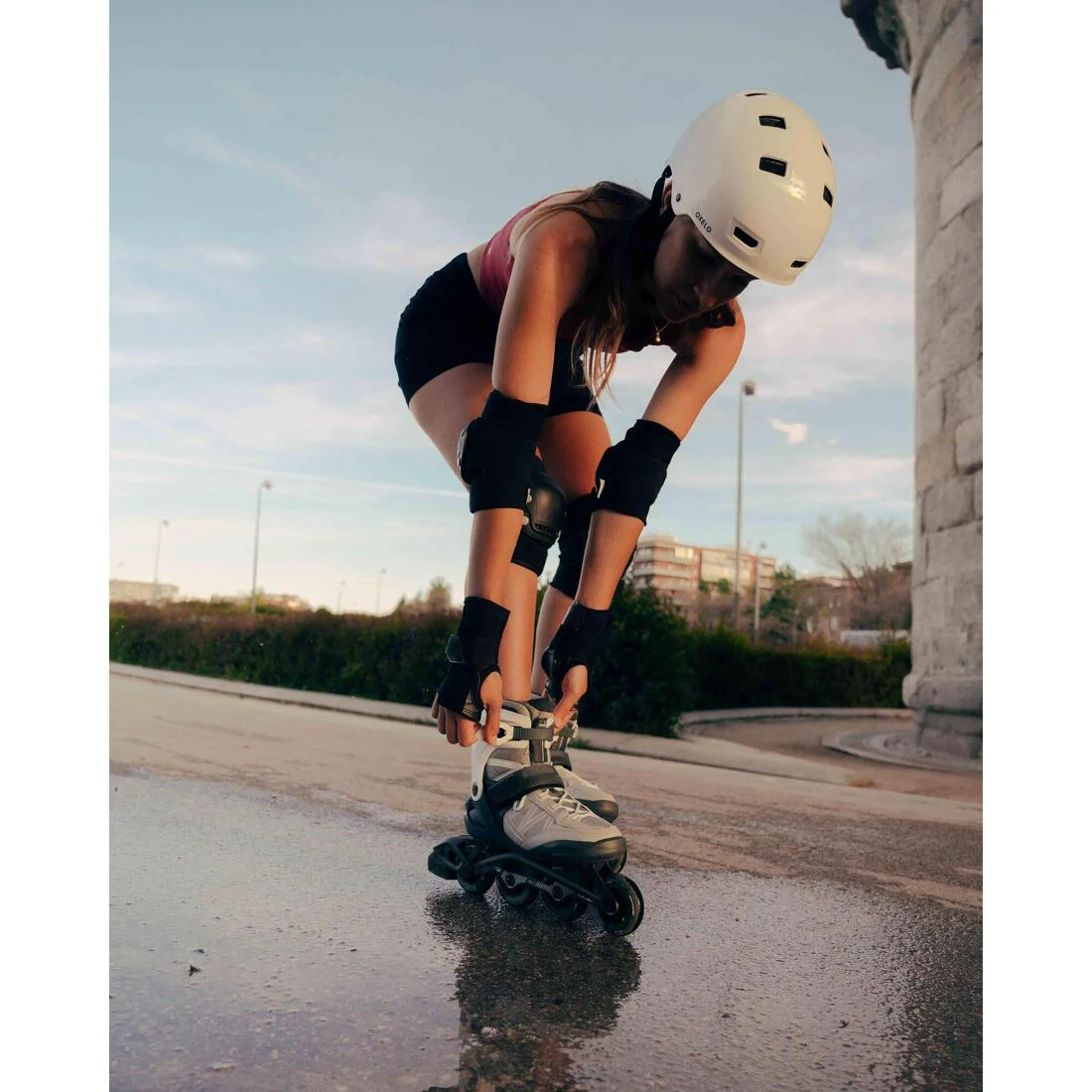 Adult Inline Fitness Skates FIT500 - Ice Grey - Image 13
