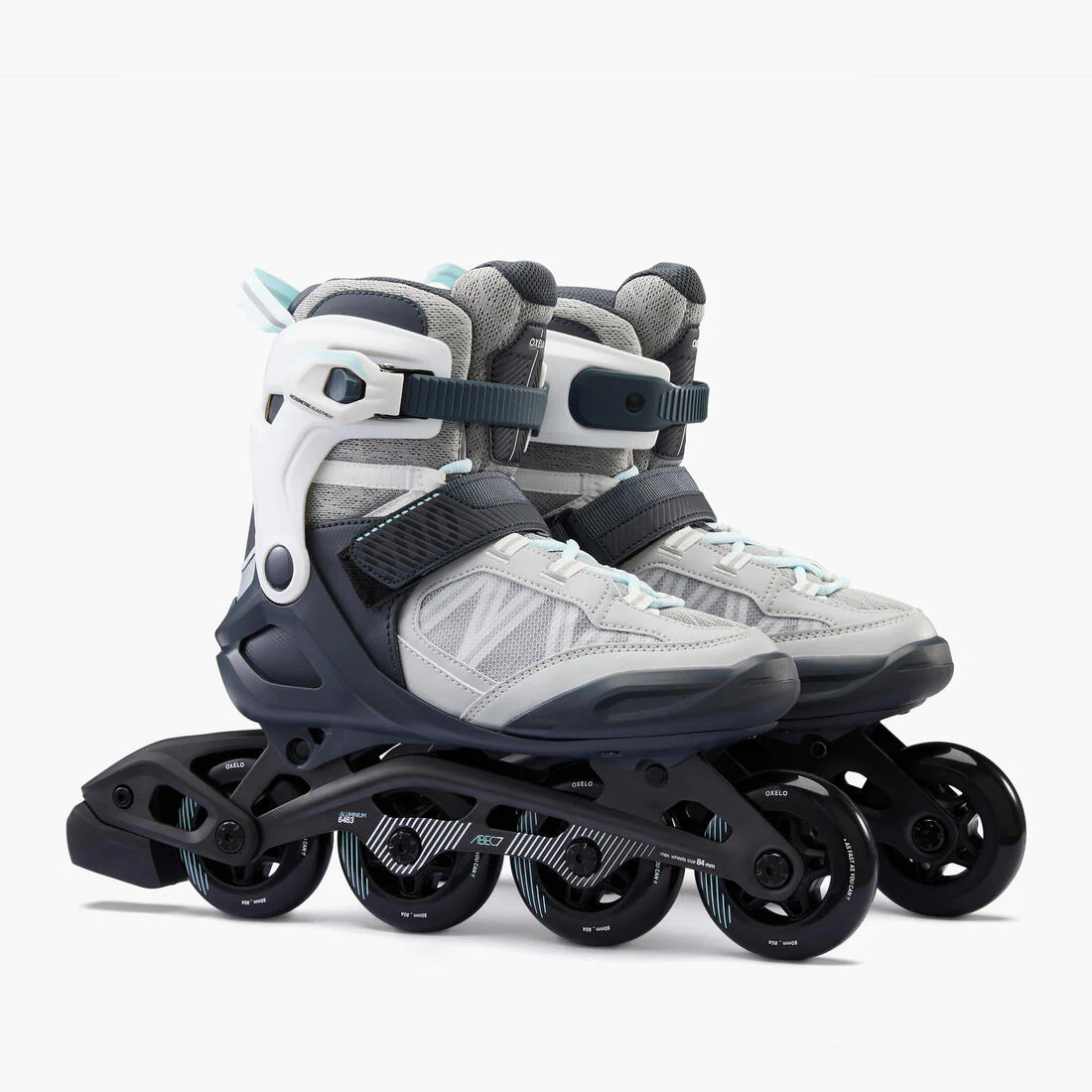 Adult Inline Fitness Skates FIT500 - Ice Grey - Image 2