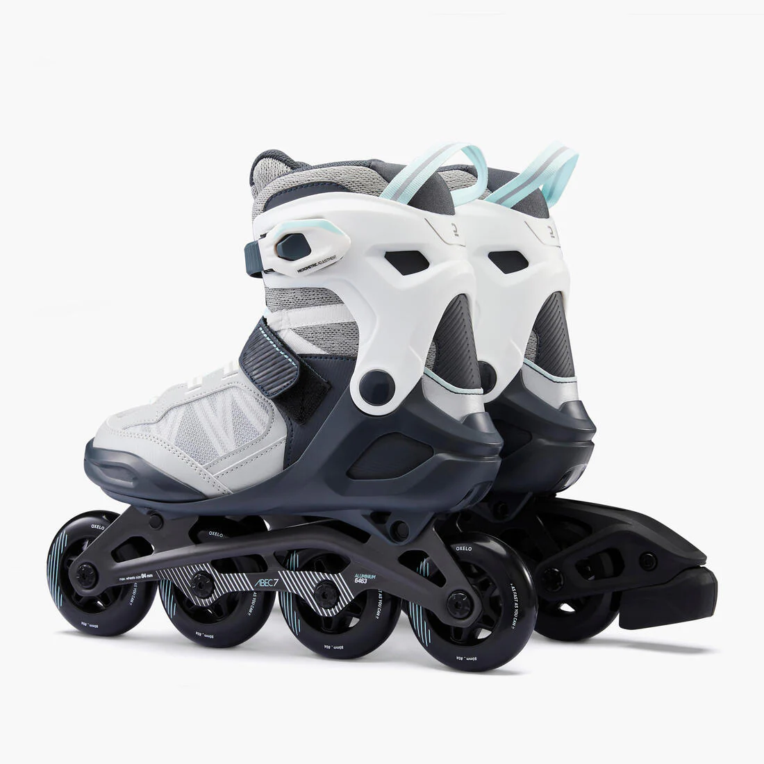 Adult Inline Fitness Skates FIT500 - Ice Grey - Image 5