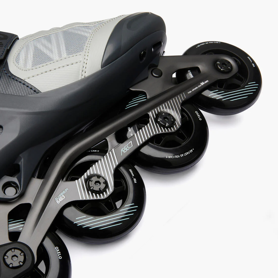 Adult Inline Fitness Skates FIT500 - Ice Grey - Image 7
