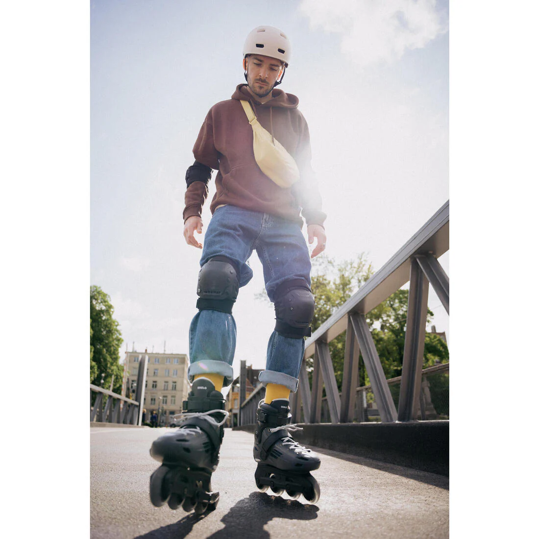 Adult Inline Skates MF140 Hard Shell - Grey - Image 12