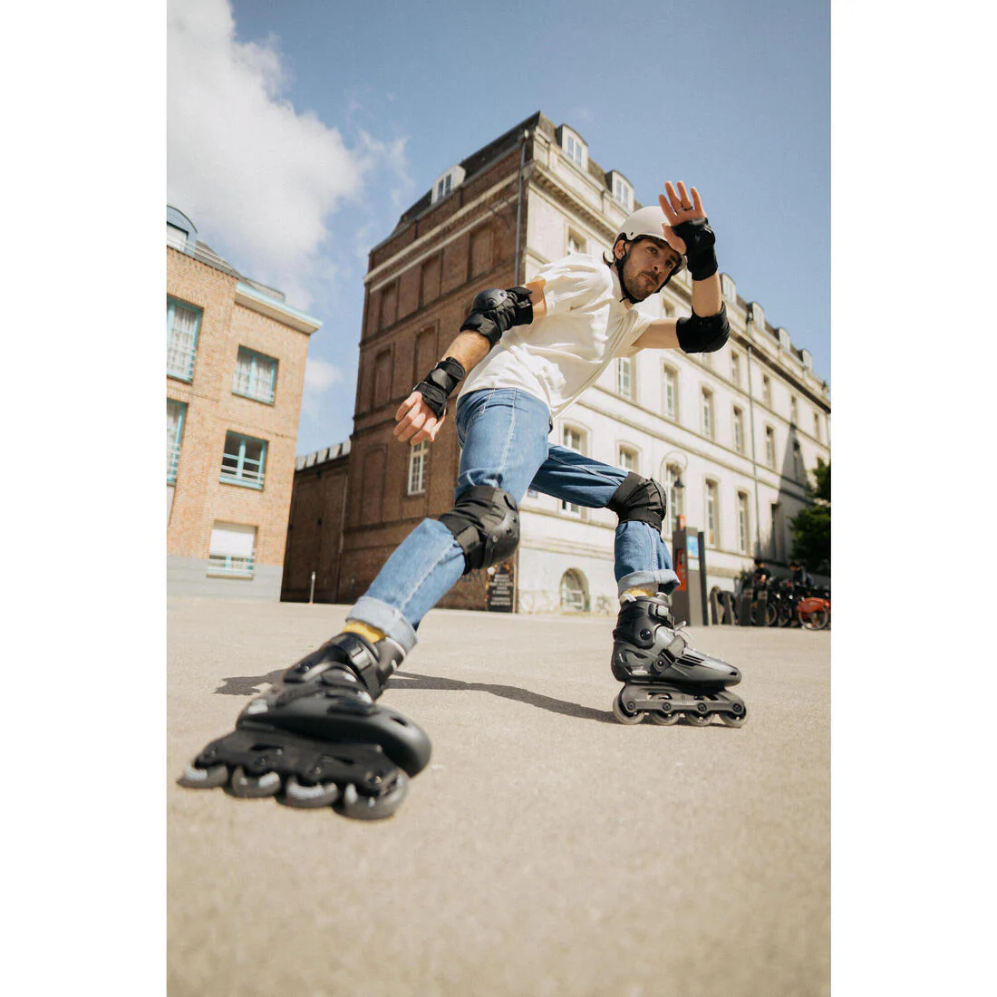 Adult Inline Skates MF140 Hard Shell - Grey - Image 13