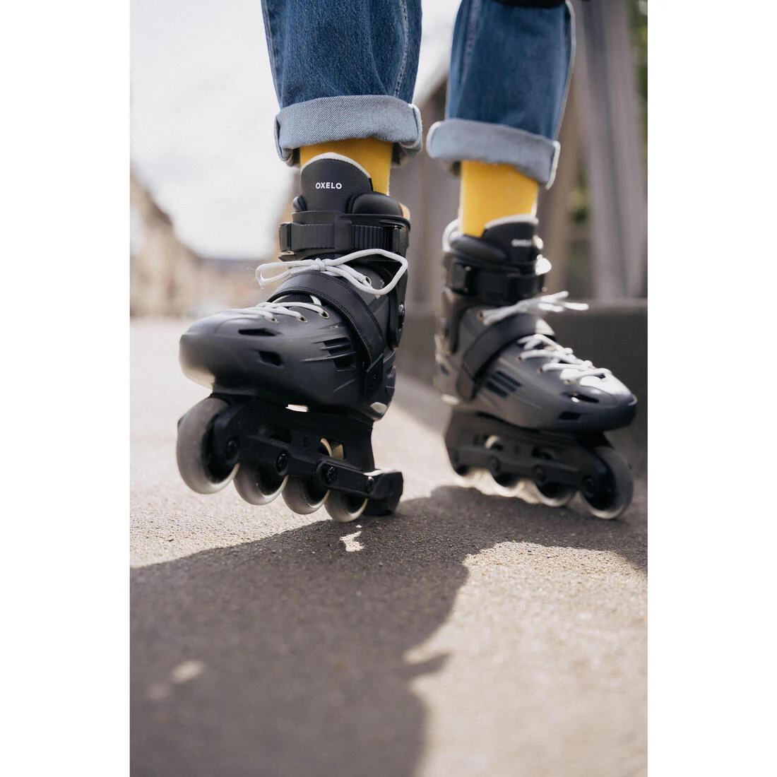 Adult Inline Skates MF140 Hard Shell - Grey - Image 14