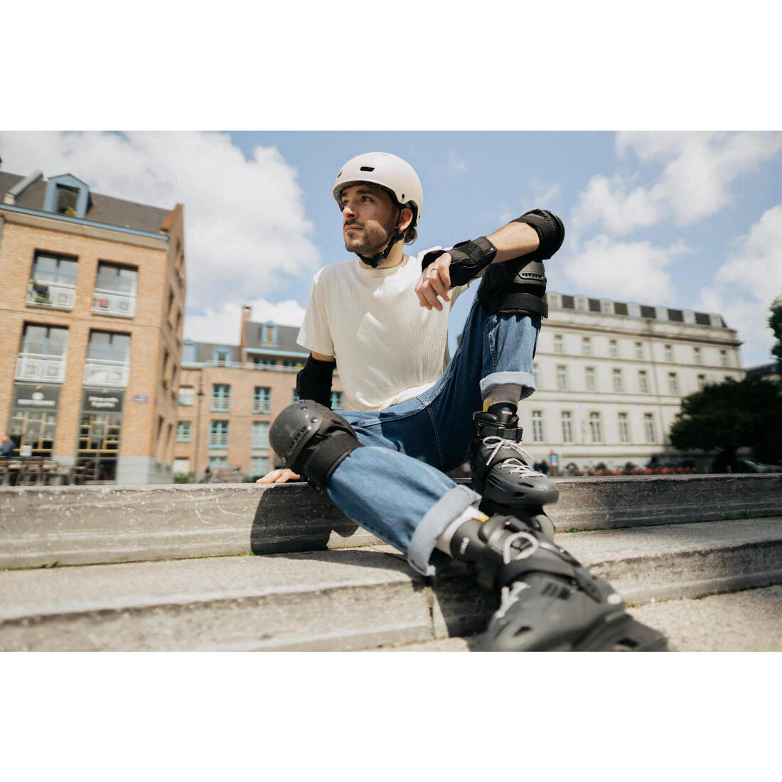 Adult Inline Skates MF140 Hard Shell - Grey - Image 16