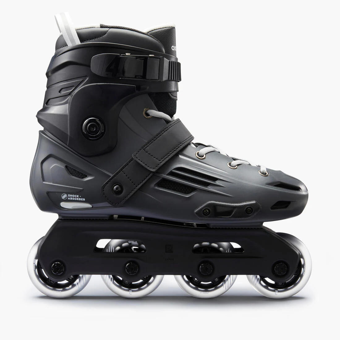 Adult Inline Skates MF140 Hard Shell - Grey - Image 7