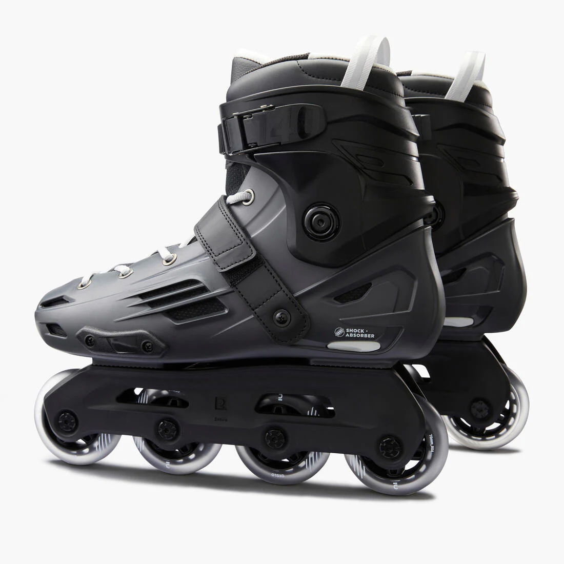 Adult Inline Skates MF140 Hard Shell - Grey - Image 9