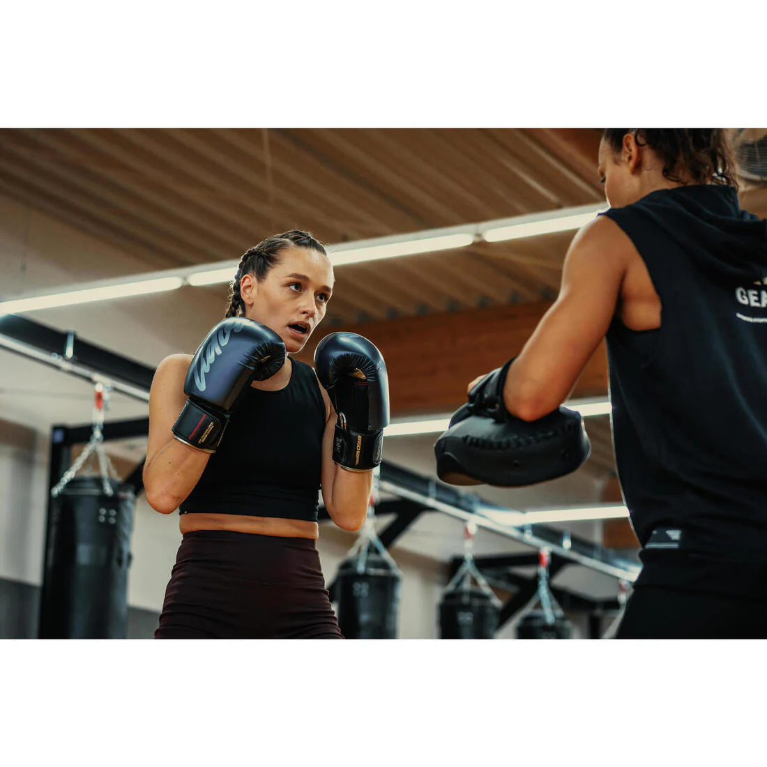 Adult Kickboxing and Muay Thai Gloves - Blue - Image 10