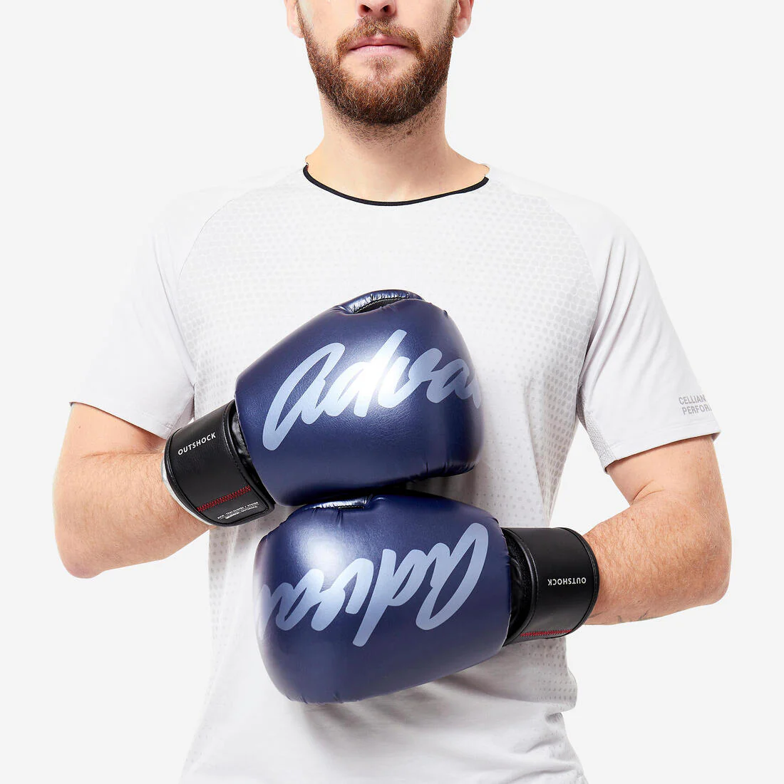 Adult Kickboxing and Muay Thai Gloves - Blue - Image 4