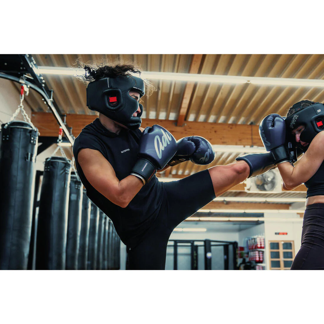 Adult Kickboxing and Muay Thai Gloves - Blue - Image 8