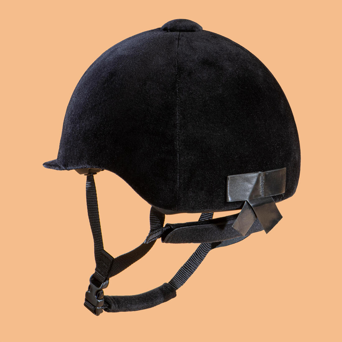 Adult/Kids' Horse Riding Helmet 140 - Black Velvet - Image 3