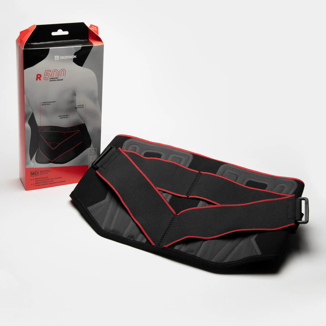 Adult Lumbar Brace R500 - Black - Image 3