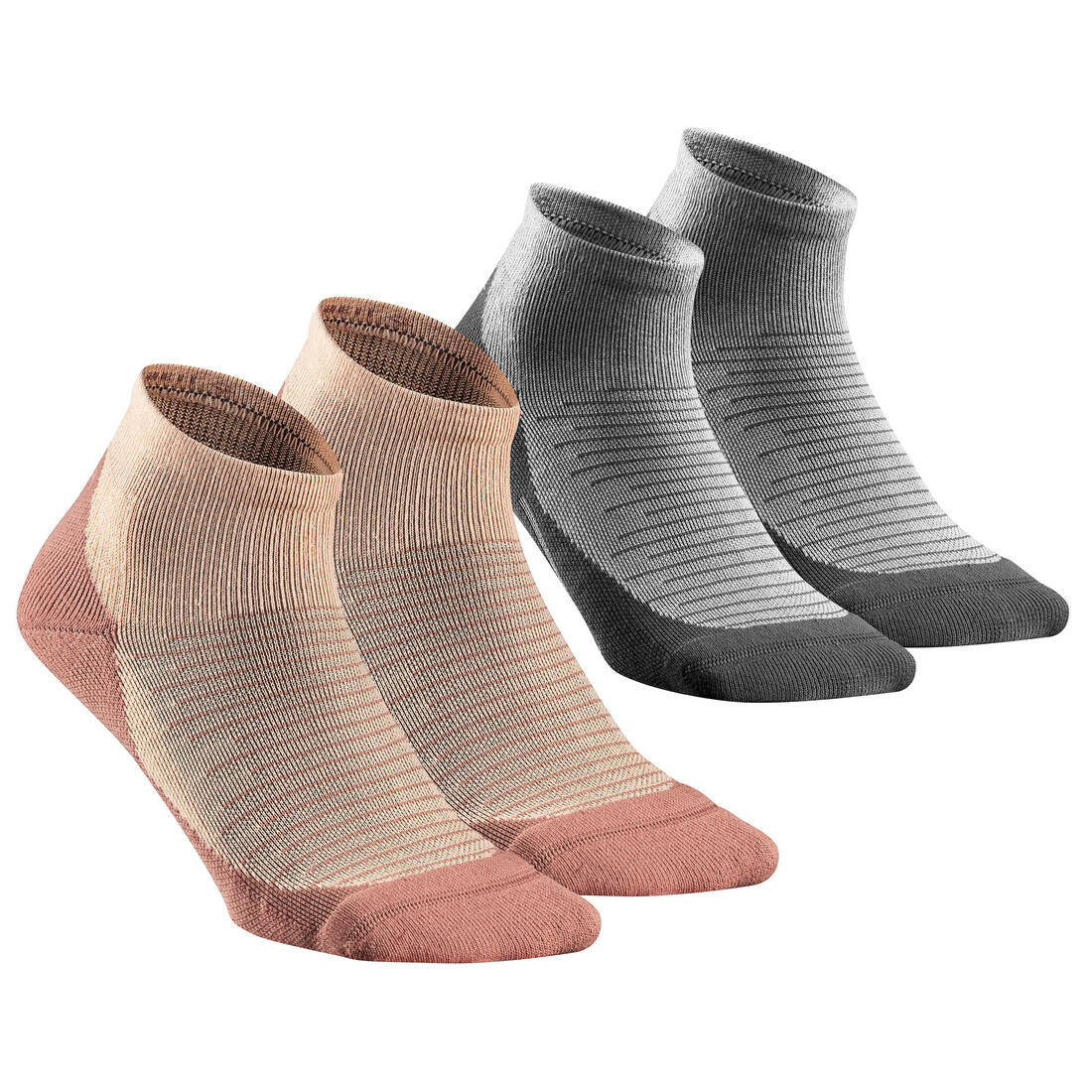 Adult mid-height hiking socks (2 pairs) Hike 100