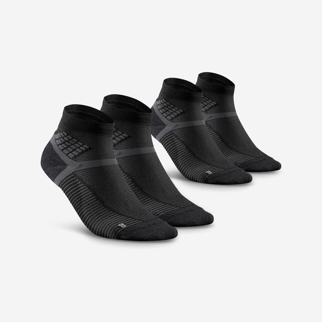 Adult mid-height hiking socks (2 pairs) Hike 500