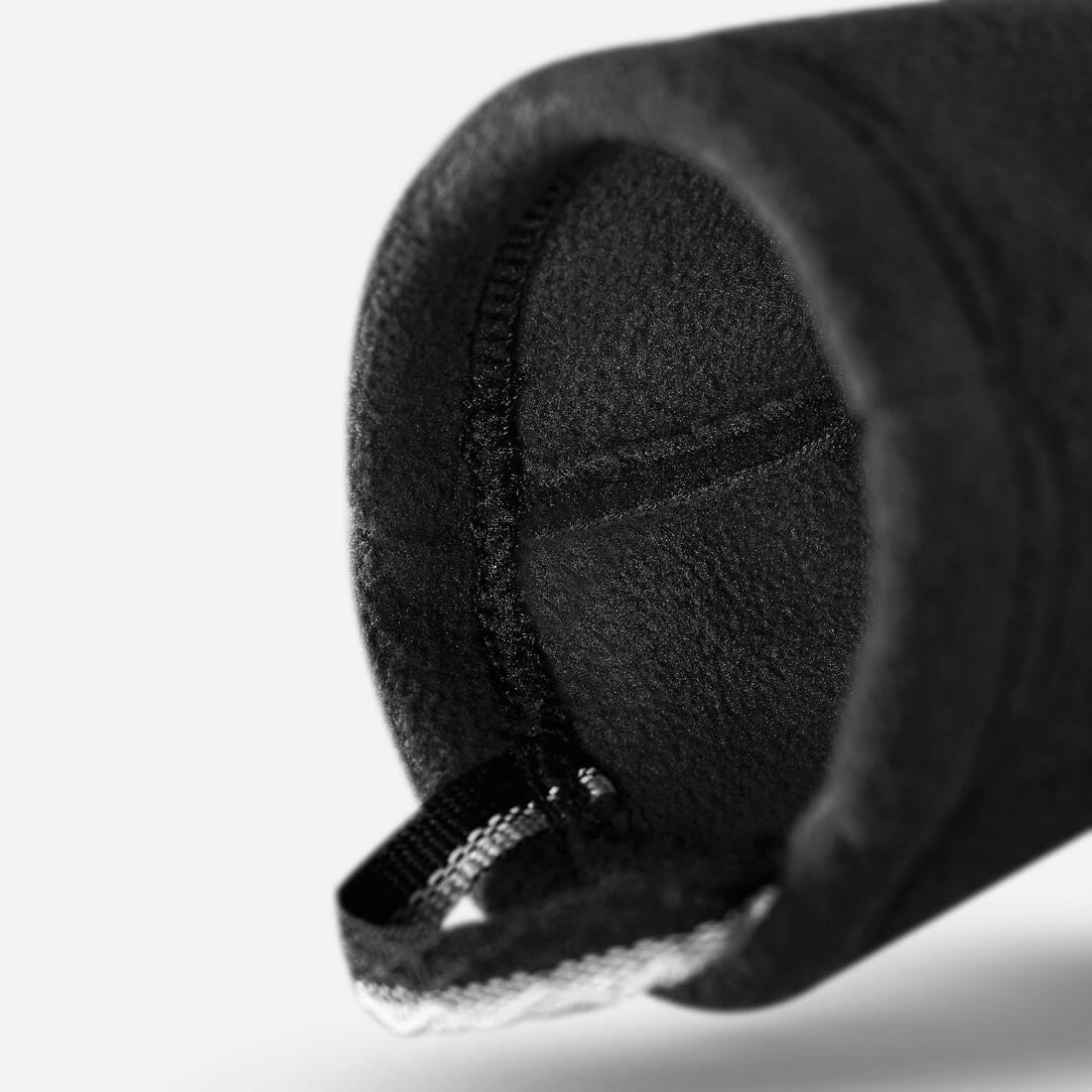 Adult mountain trekking fleece gloves -  MT500 Black - Image 3