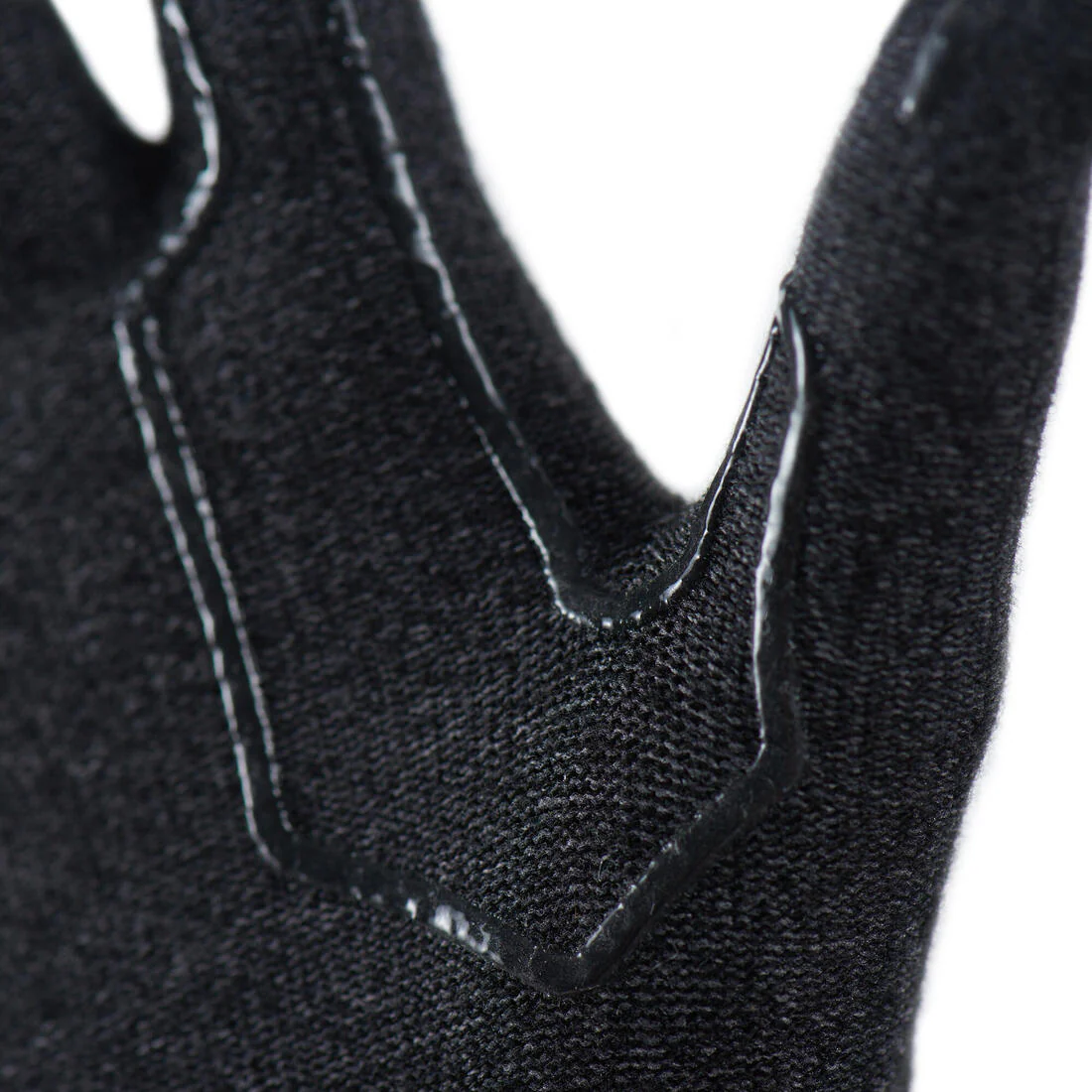 Adult Mountain Trekking Seamless Liner Gloves - MT500 Black - Image 2
