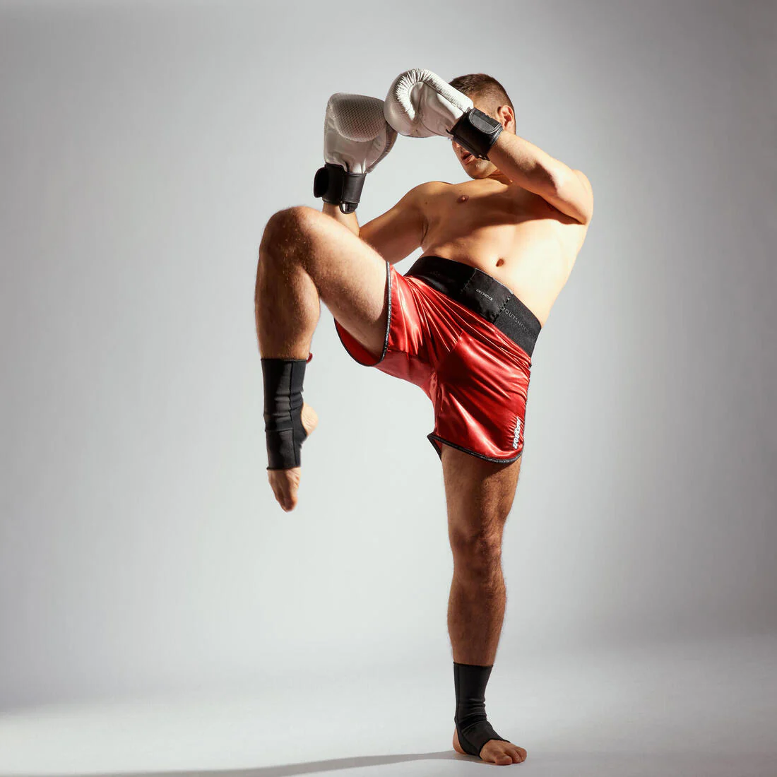 Adult Muay Thai Ankle Support - Black/Red - Image 5