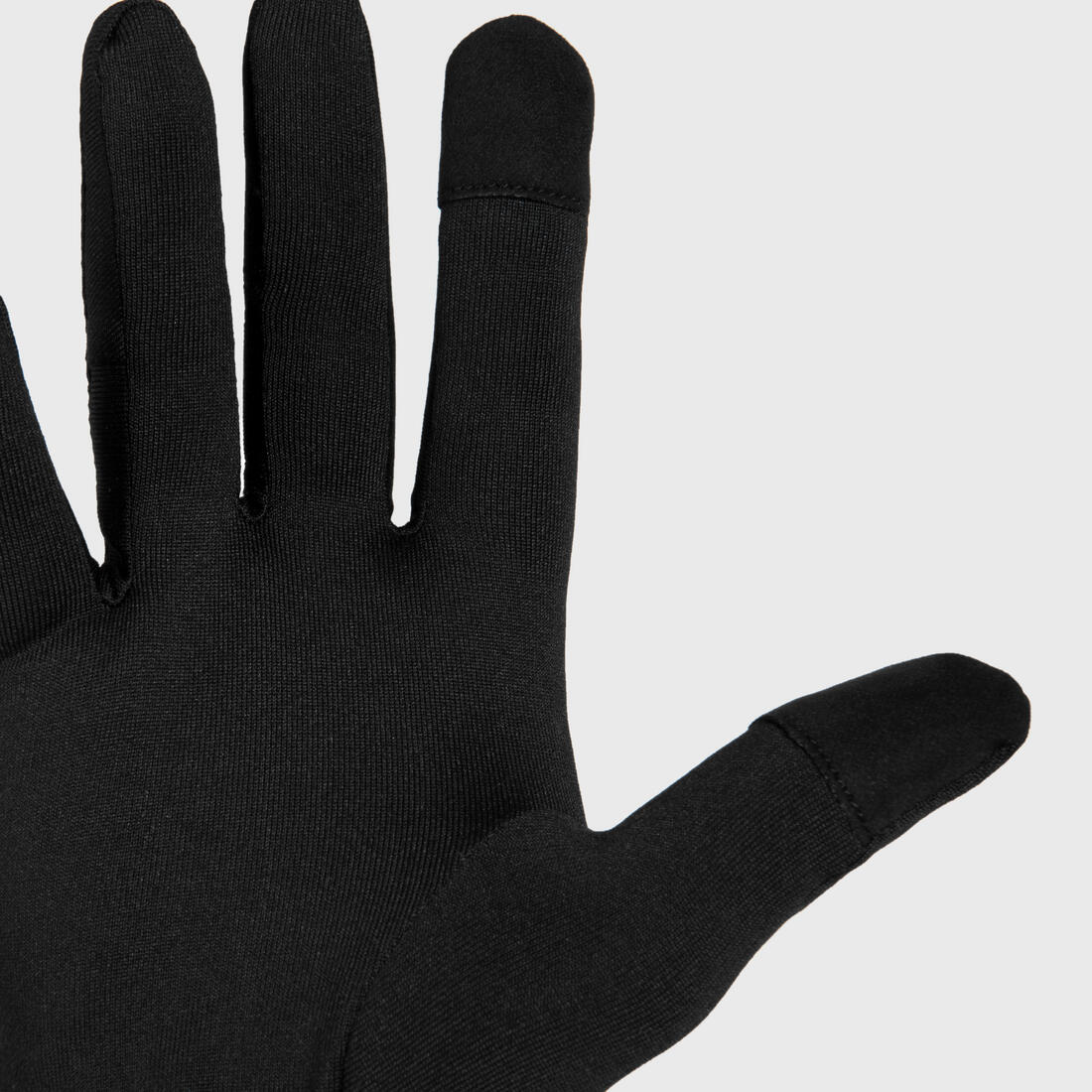 Adult Running Gloves Black - Run 100 Series - Image 2