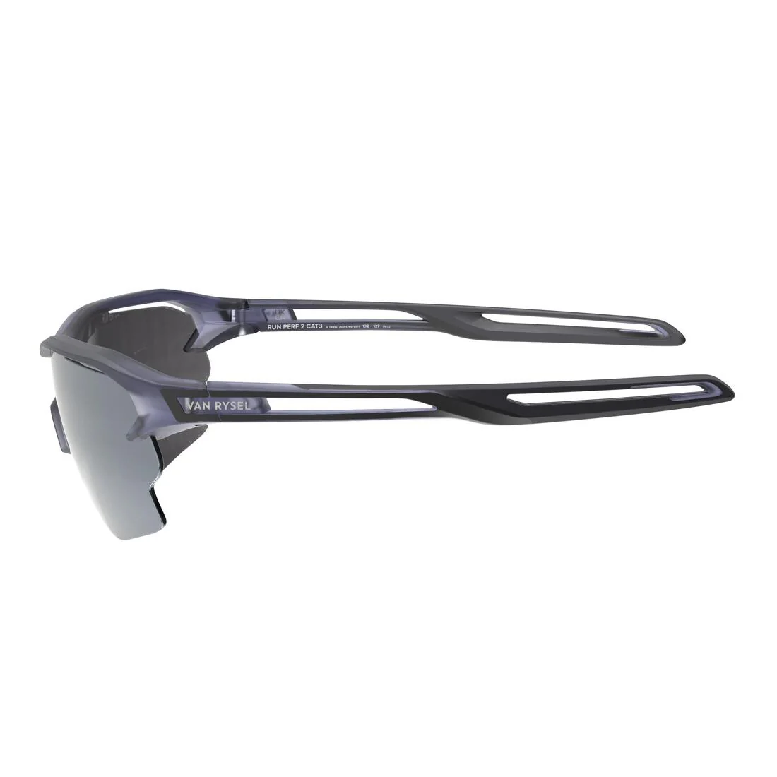 ADULT RUNPERF 2 TRANSLU RUNNING SUNGLASSES category 3 - BLUE/ SILVER - Image 3