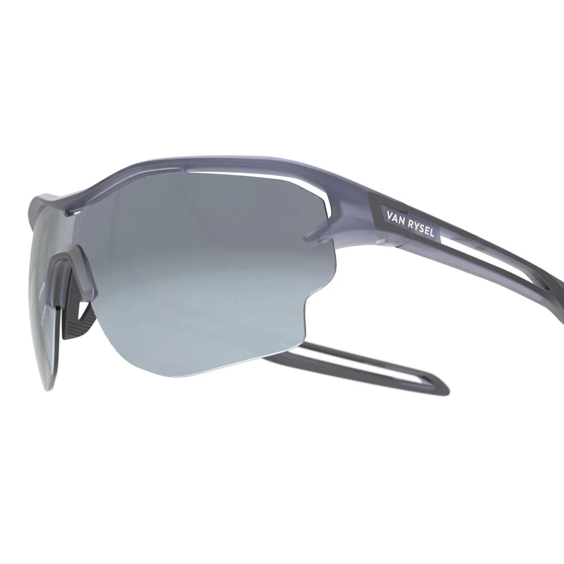 ADULT RUNPERF 2 TRANSLU RUNNING SUNGLASSES category 3 - BLUE/ SILVER - Image 4