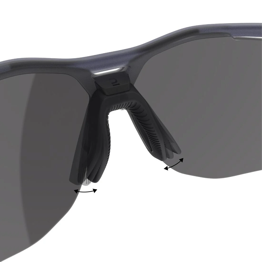 ADULT RUNPERF 2 TRANSLU RUNNING SUNGLASSES category 3 - BLUE/ SILVER - Image 6