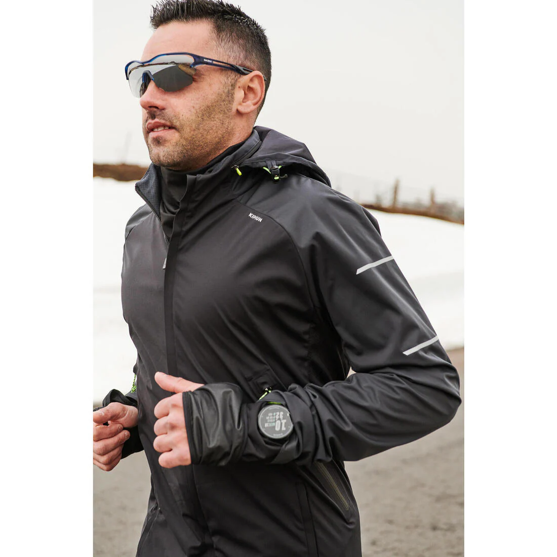 ADULT RUNPERF 2 TRANSLU RUNNING SUNGLASSES category 3 - BLUE/ SILVER - Image 7