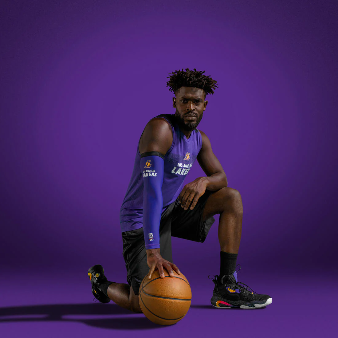 Adult Sleeveless Basketball Base Layer Jersey UT500 NBA Los Angeles Lakers - Image 13