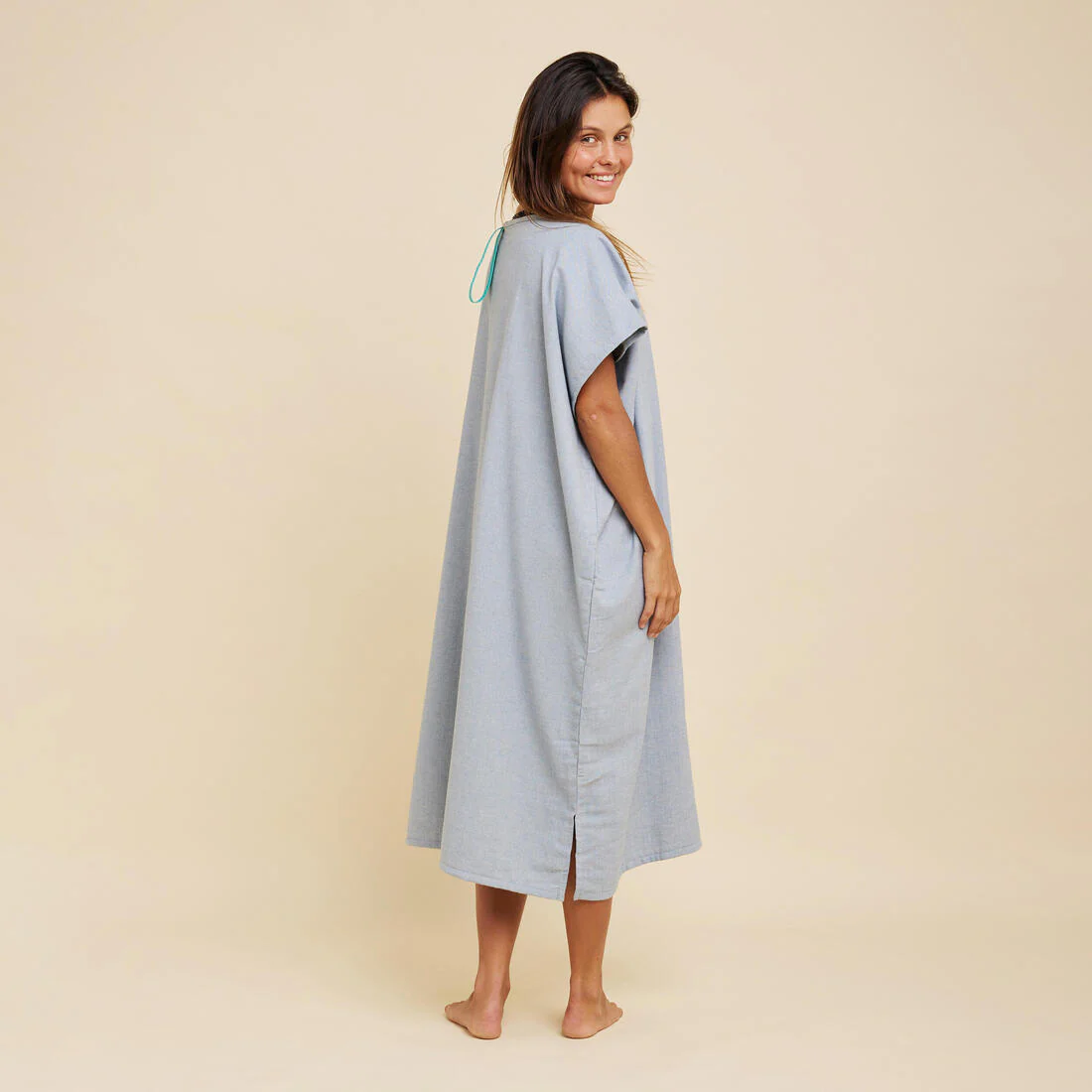 Adult Surf Poncho - 100 mottled grey - Image 2