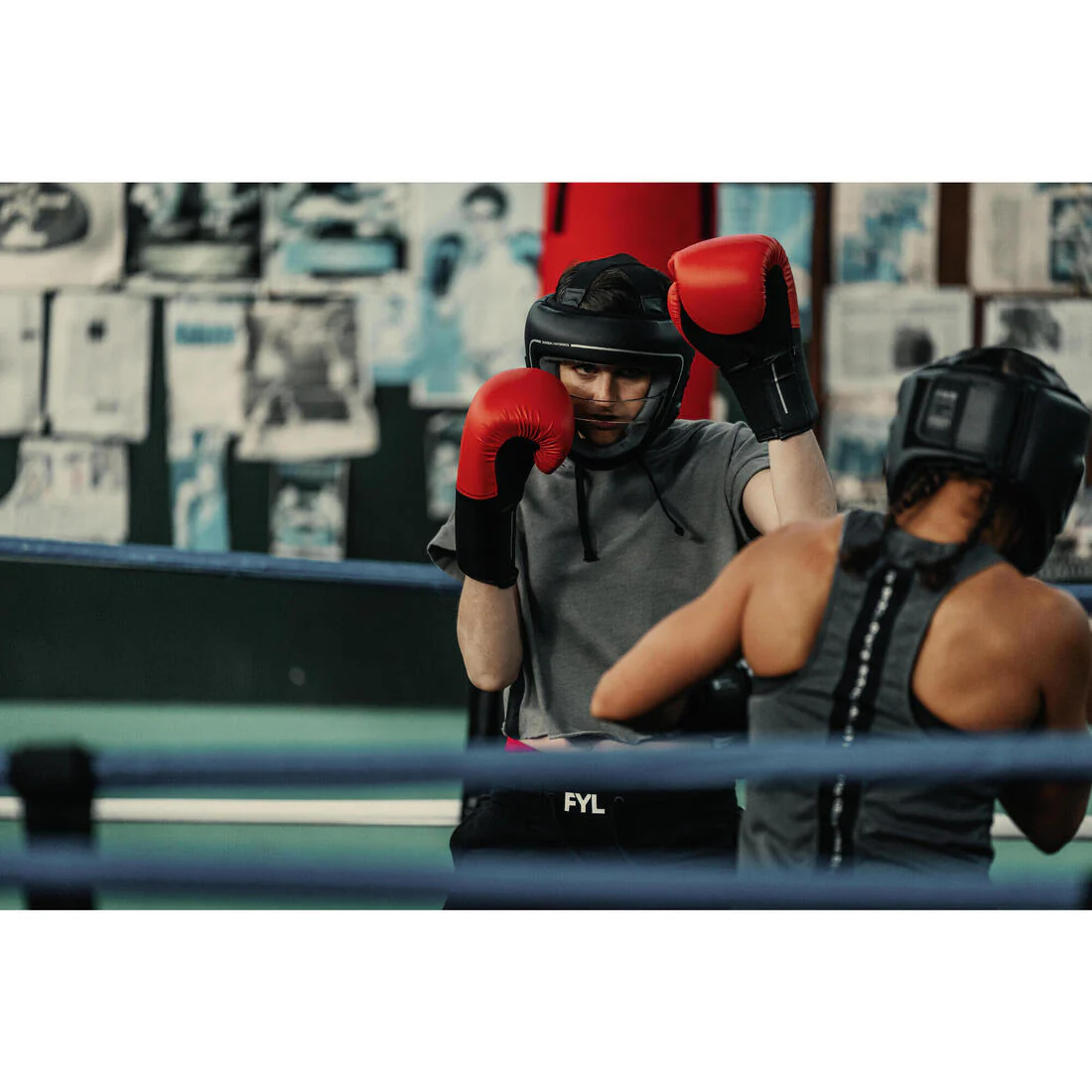 Adult Training Boxing Gloves Beginner - Red/Black - Image 11