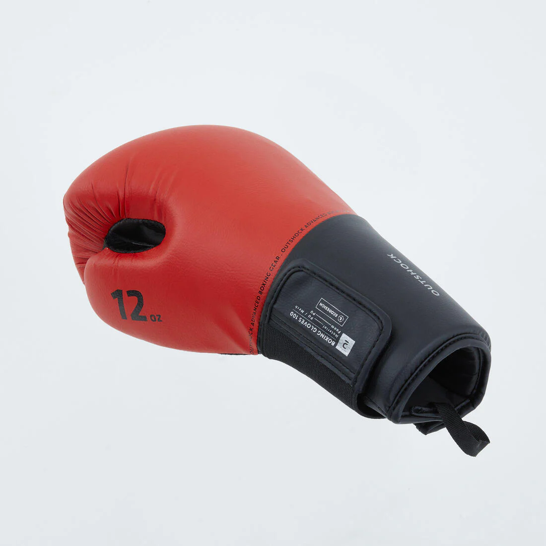 Adult Training Boxing Gloves Beginner - Red/Black - Image 3