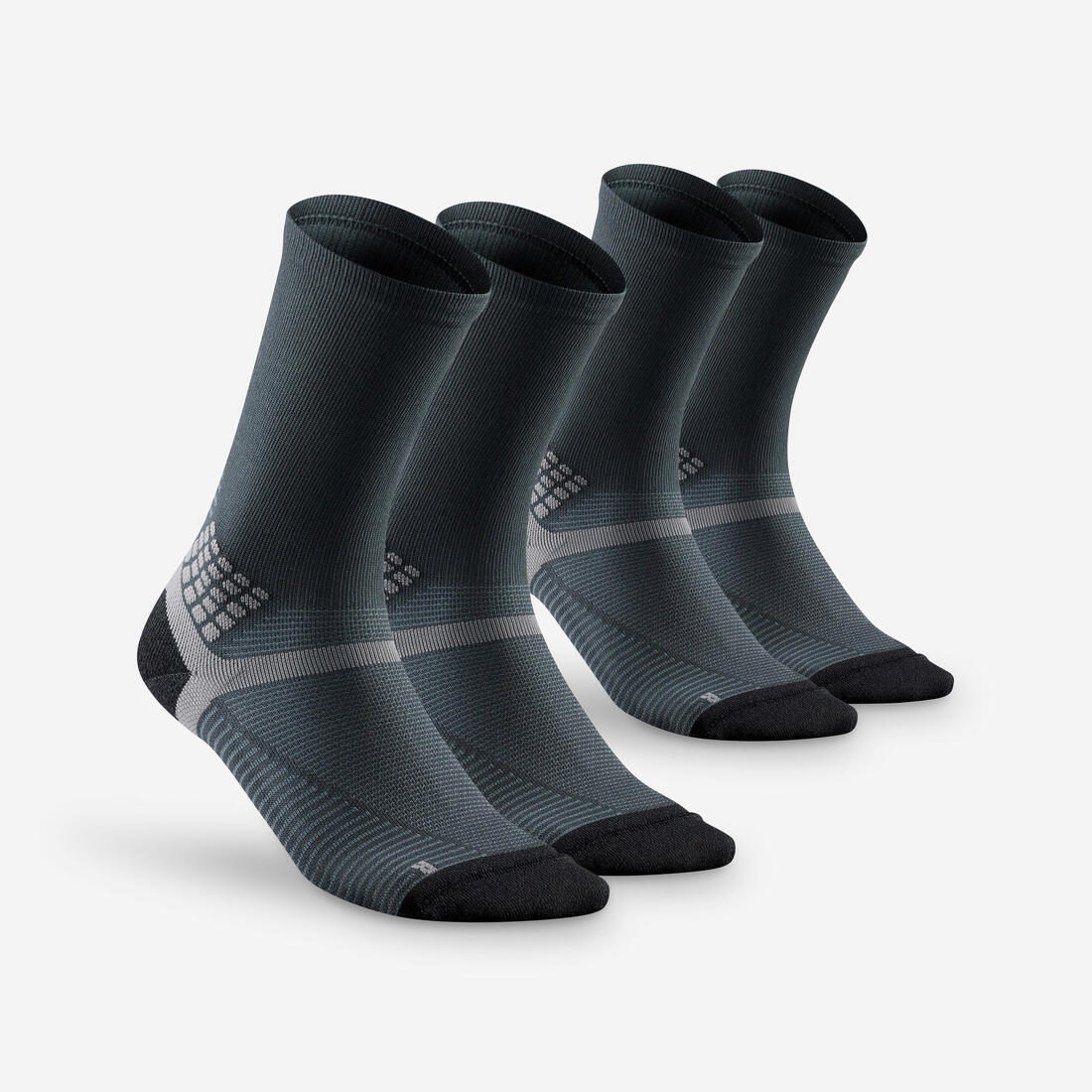 Adults’ high-rise hiking socks (2 pairs), Hike 500