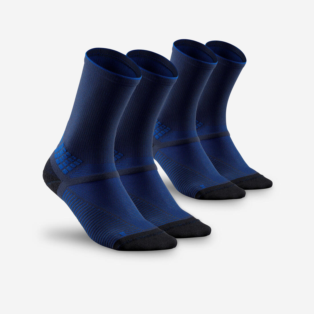 Adults’ high-rise hiking socks (2 pairs), Hike 500 - Image 2
