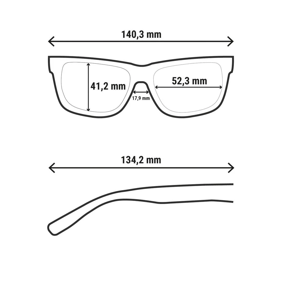 Adults Hiking Sunglasses - MH140 - Polarising Category 3 - Image 9