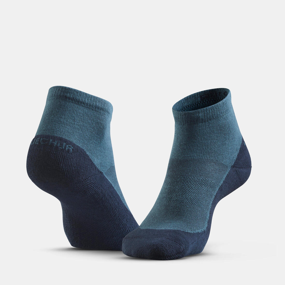 Adults’ mid-length hiking socks (2 pairs), Hike 50 - Blue - Image 2