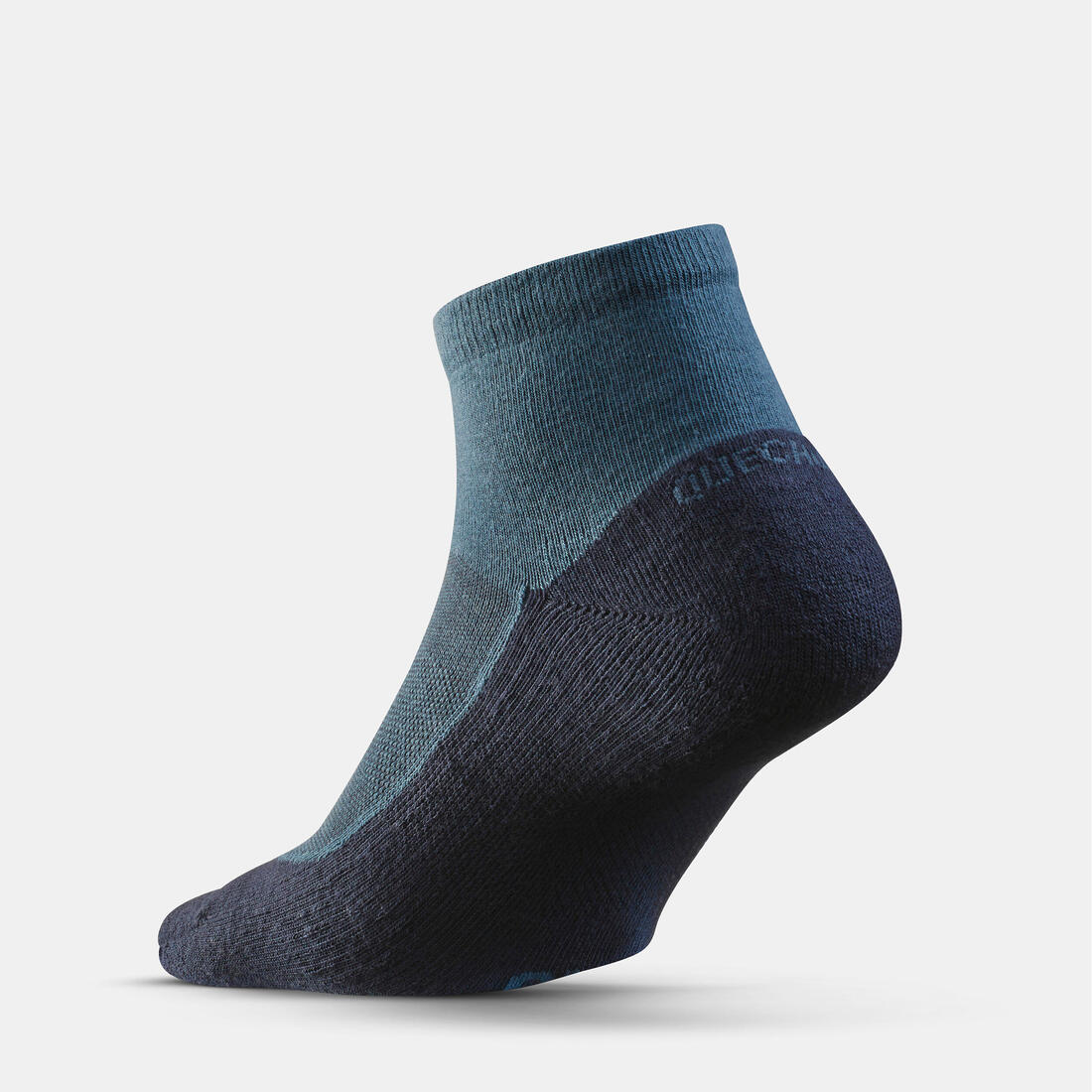 Adults’ mid-length hiking socks (2 pairs), Hike 50 - Blue - Image 4
