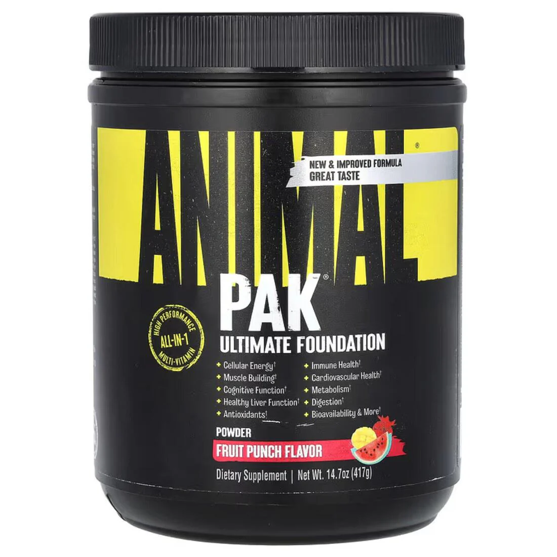 Animal Pak Powder (417g) – Fruit Punch
