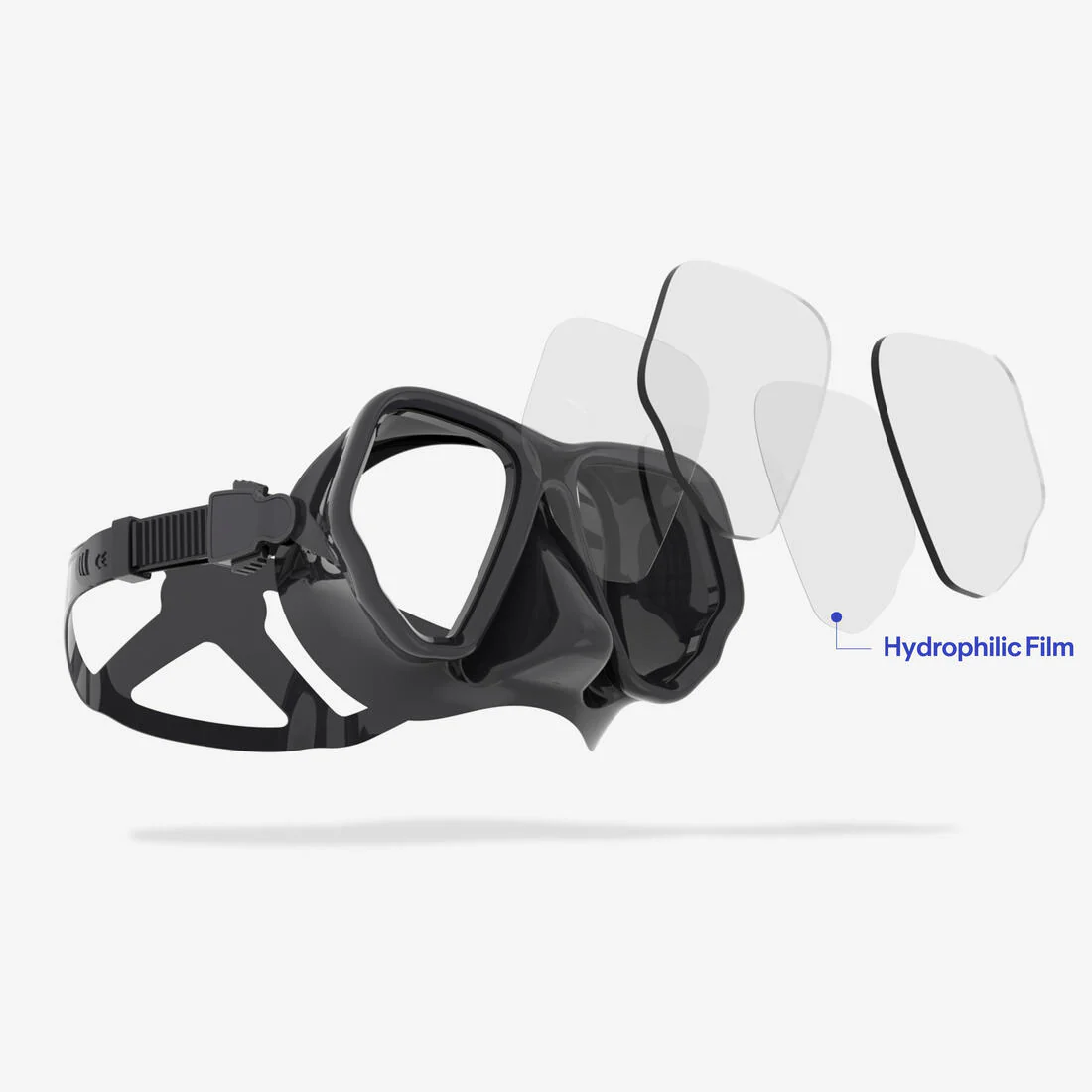 Anti-fog diving mask, MASK 500 DUAL ANTI-FOG - Image 3
