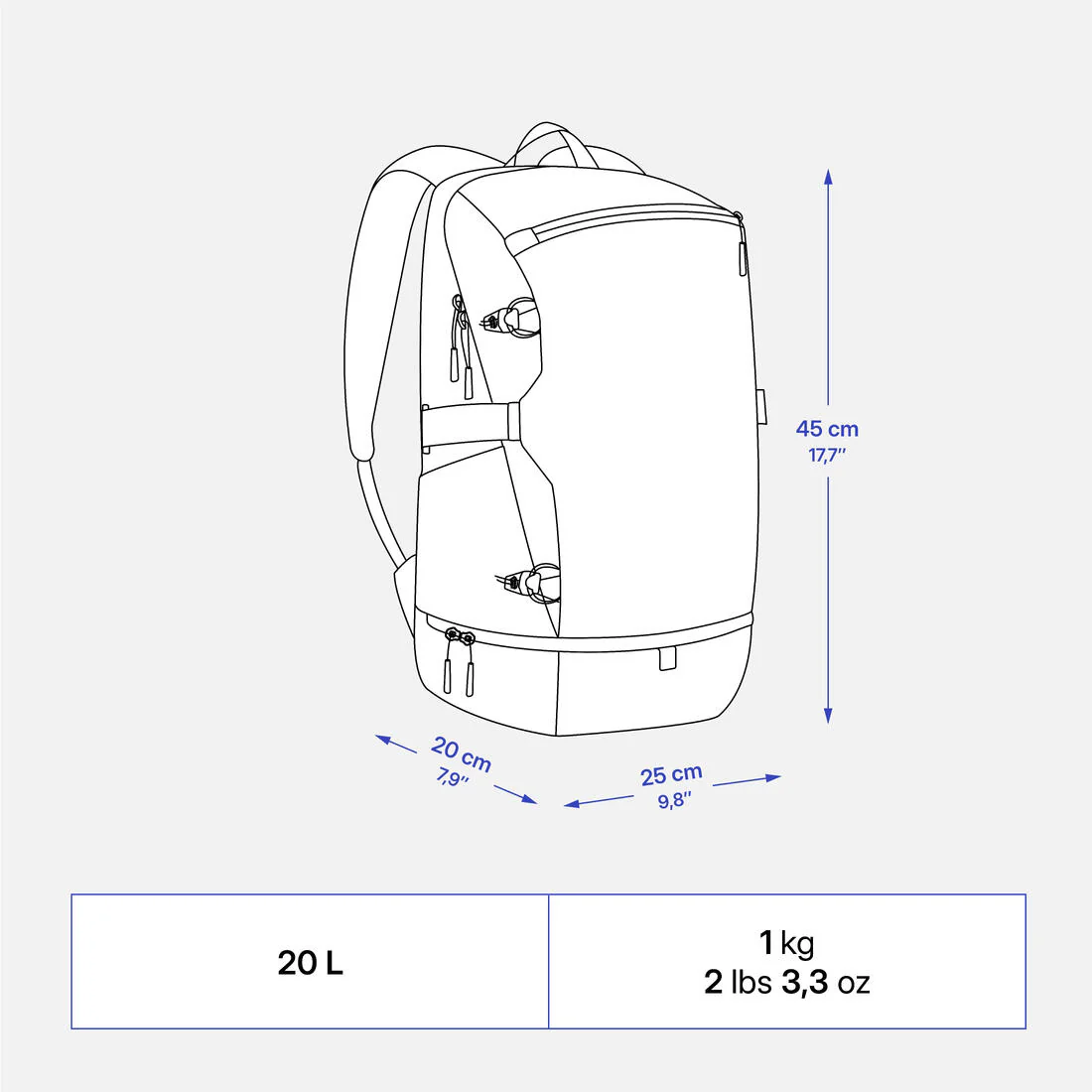 Arpenaz 500 20L insulated hiking backpack - Image 3