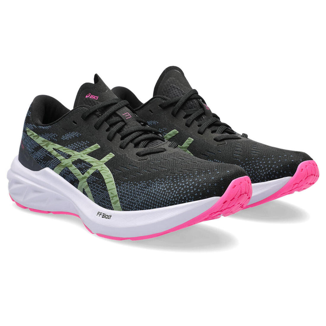 Asics women dynablast 3 - black/cedar green