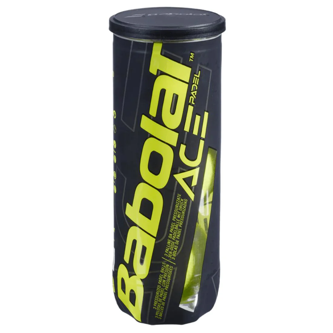 Babolat Ace Padel Ball 3-Ball Can - Premium Pressurized Match Balls - Image 2