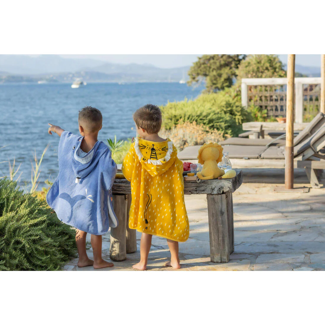 Baby cotton changing poncho - Lion - Image 10