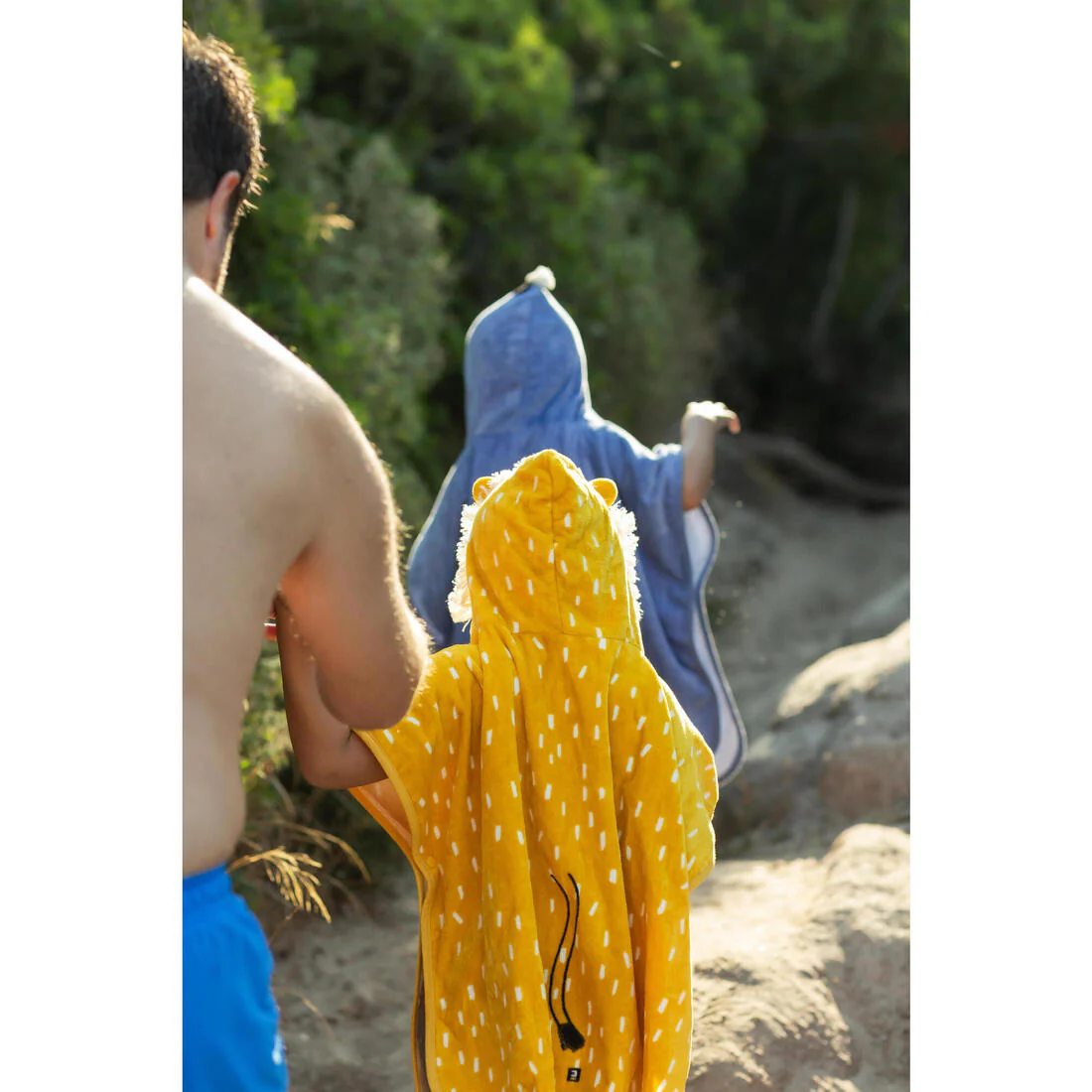Baby cotton changing poncho - Lion - Image 11