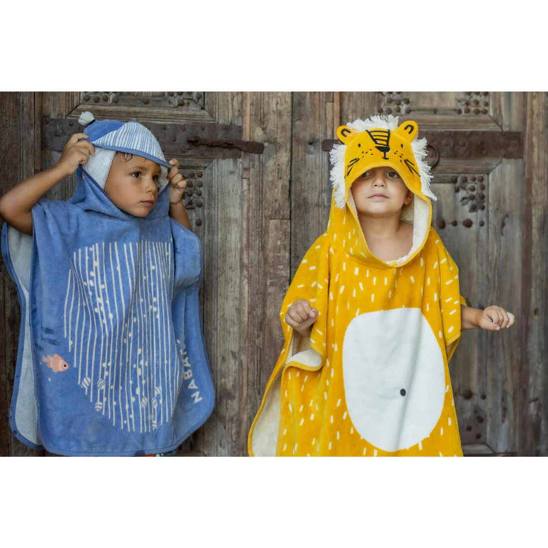 Baby cotton changing poncho - Lion - Image 17