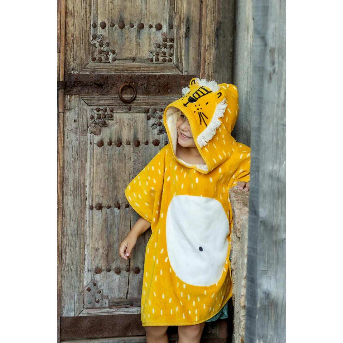 Baby cotton changing poncho - Lion - Image 18