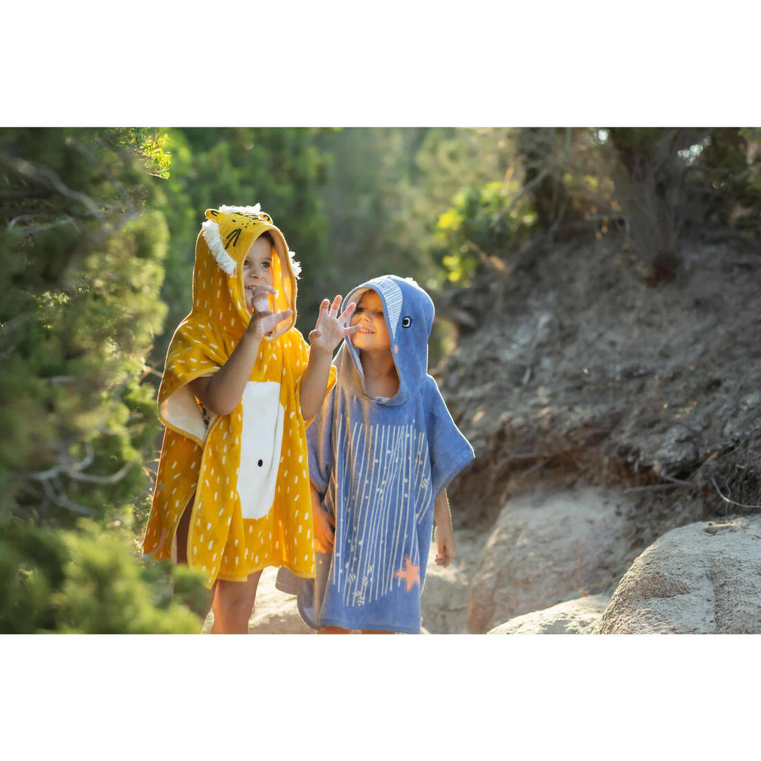 Baby cotton changing poncho - Lion - Image 19