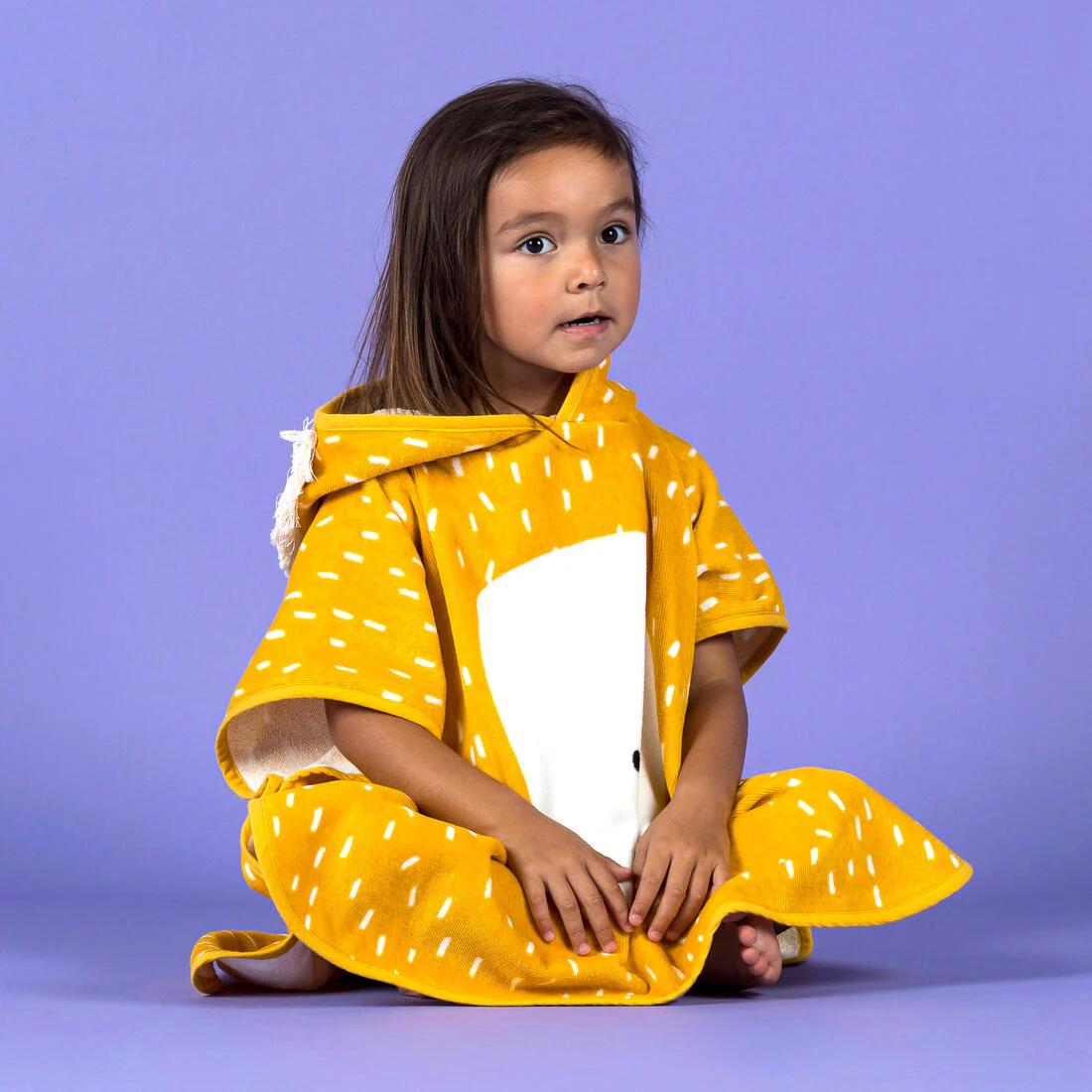 Baby cotton changing poncho - Lion - Image 7