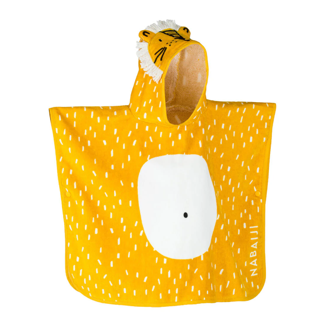 Baby cotton changing poncho - Lion - Image 8