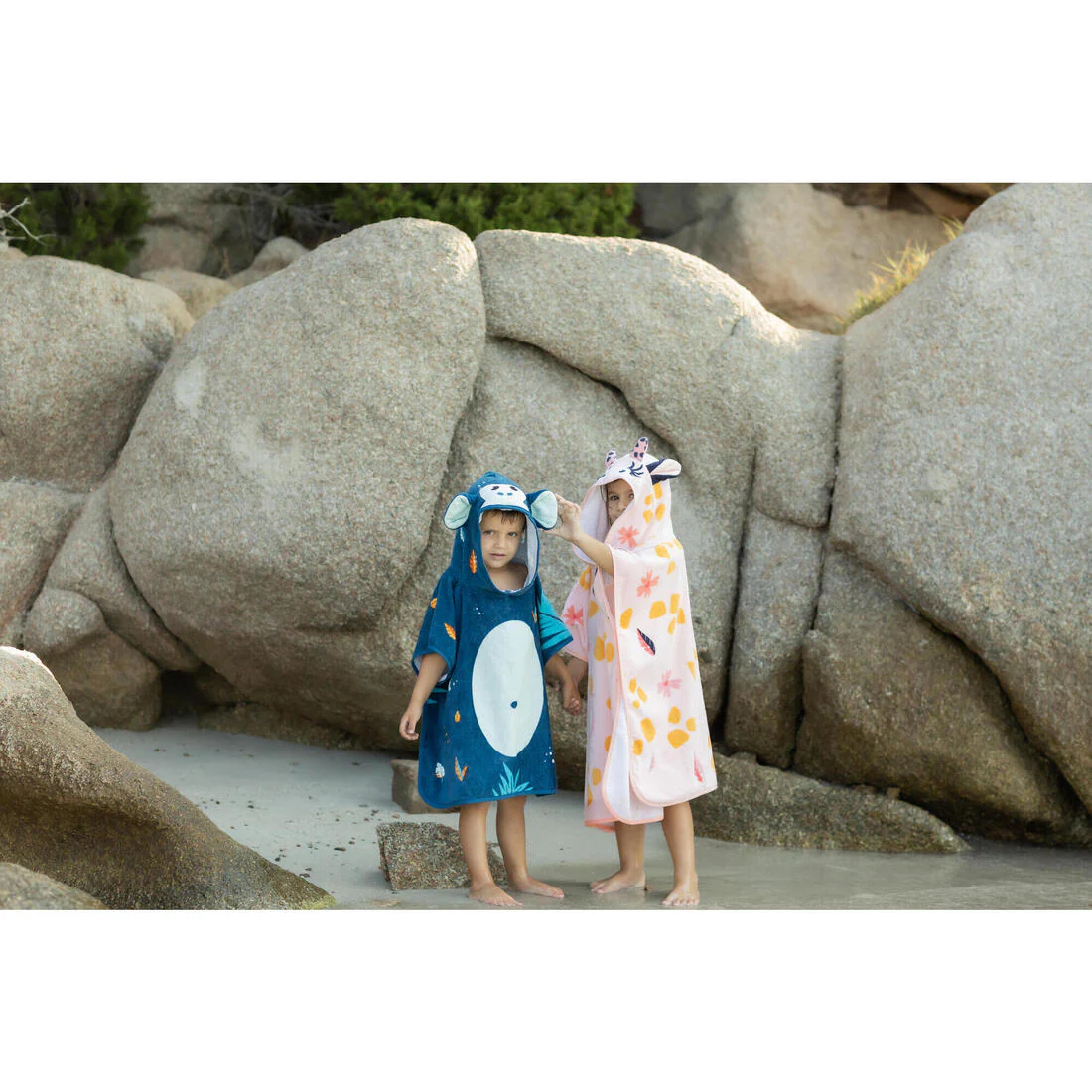 Baby Cotton Changing Poncho - Monkey Dark Blue - Image 8