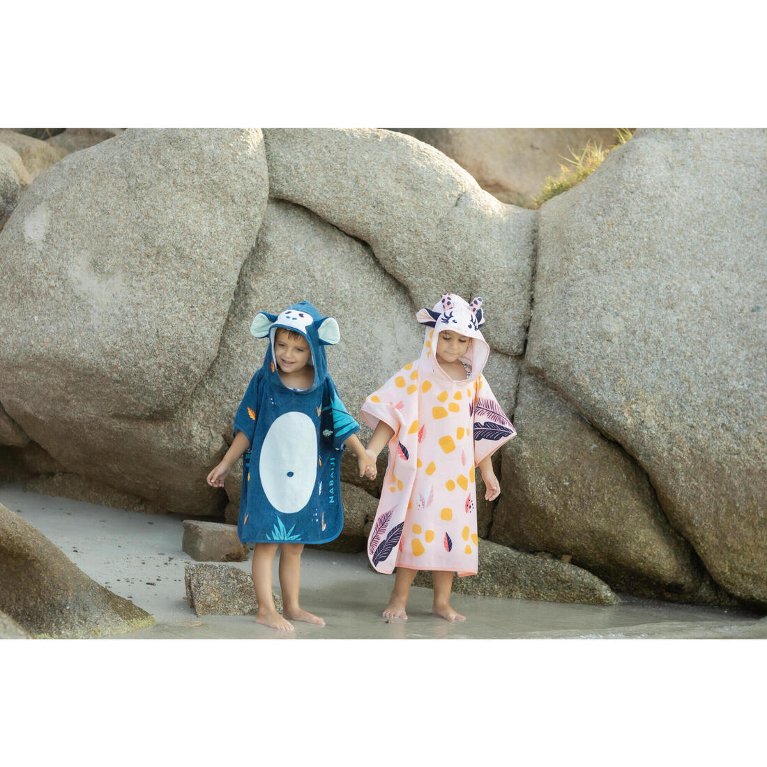 Baby Cotton Changing Poncho - Monkey Dark Blue - Image 9