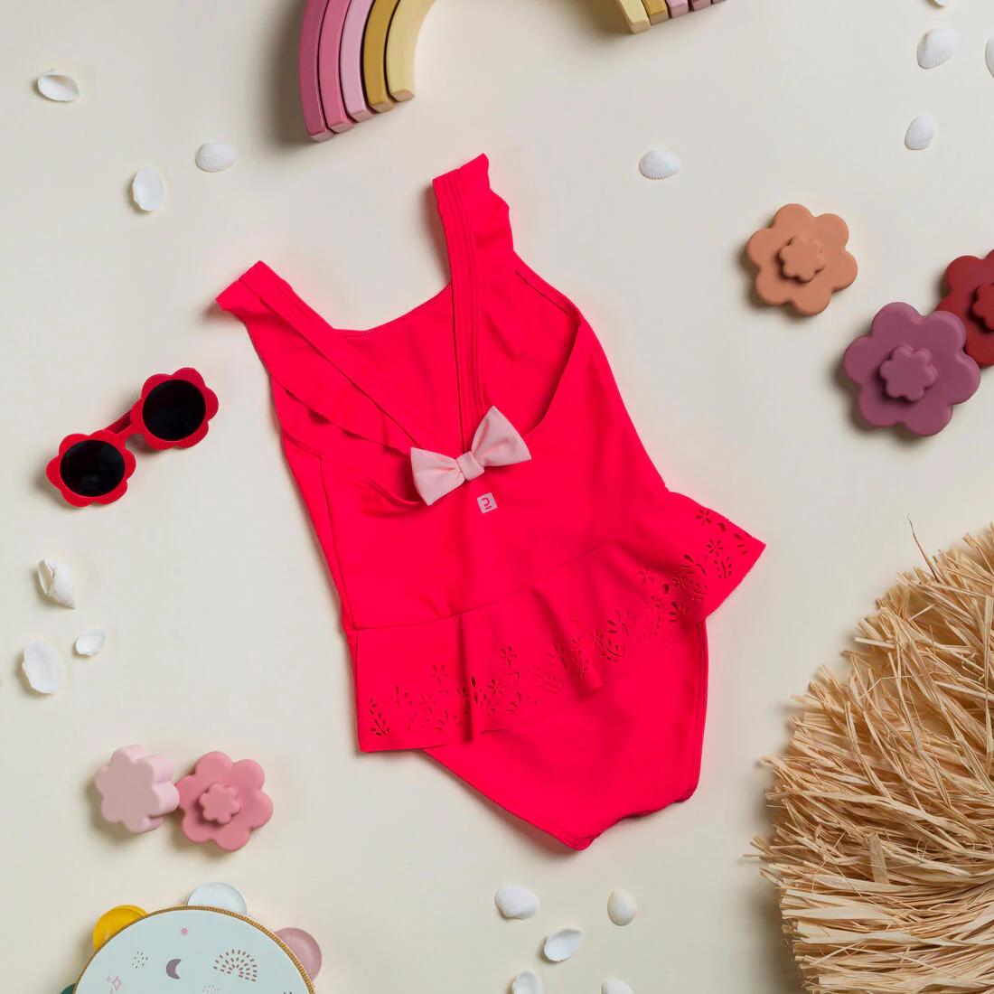 Baby Girls’ 1-Piece Miniskirt Swimsuit - Image 3
